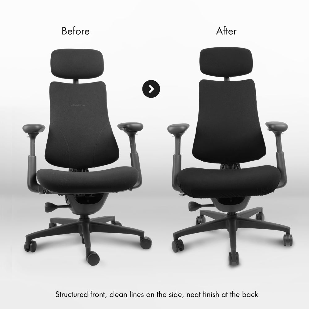 LiberNovo Chair Cover for Headerest + Backrest + Seat + Footrest