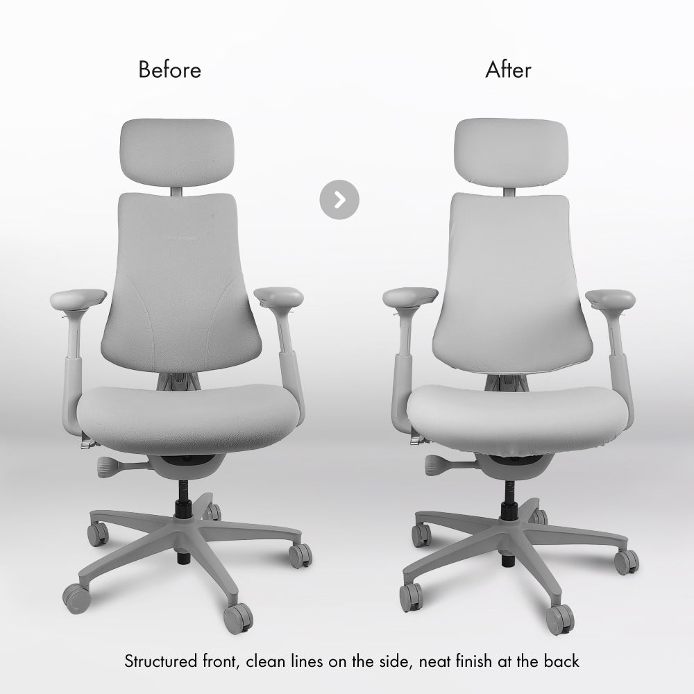LiberNovo Chair Cover for Headerest + Backrest + Seat + Footrest