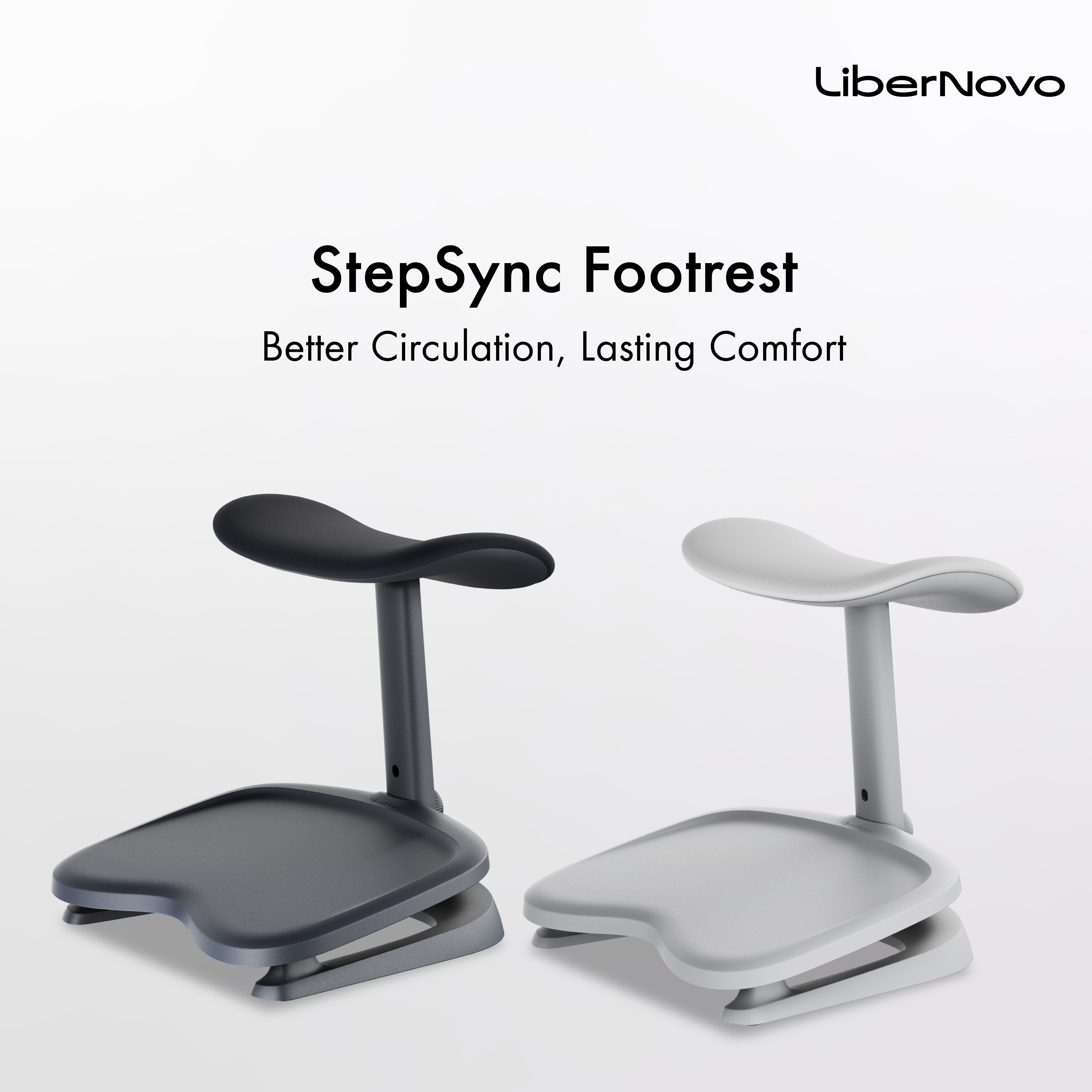 [Pre-Order, ETA: 11 Nov for Space Gray, 31 Dec for Midnight Black] LiberNovo StepSync Footrest