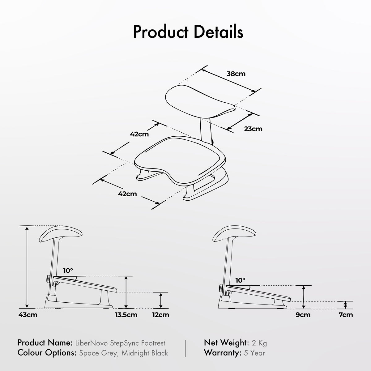 LiberNovo StepSync Footrest For Omni – LiberNovo Malaysia